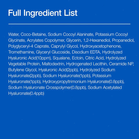 8 Hyaluronic Acid Moisturizing Gentle Gel Cleanser