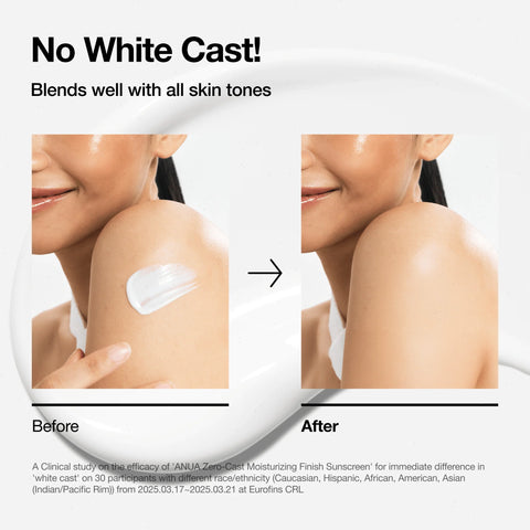 Zero-cast Moisturizing Finish Sunscreen